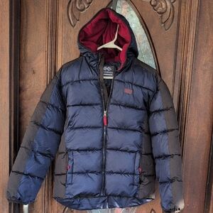Hawke & Co Blue and Gray Kids Puffer Jacket